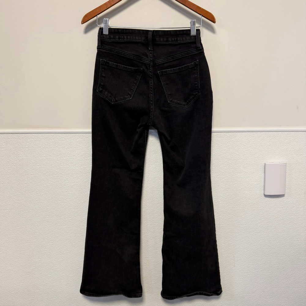 Women's Old Navy High-Rise Wow Flare Jeans in Black, Size 0 Short Bell Bottoms - Picture 16 of 16